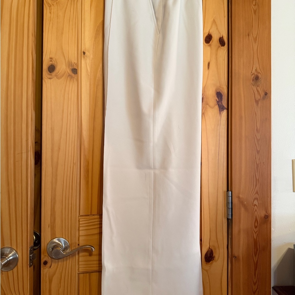 Spanx off white straight leg dress pants